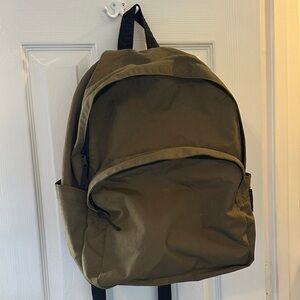 BAGGU Olive Green Large Nylon Backpack